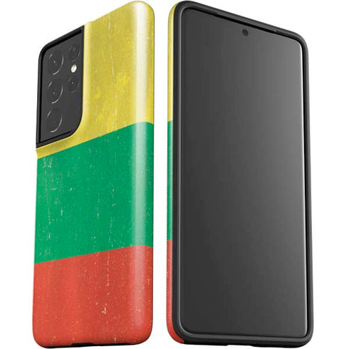 Lithuania Flag Distressed Galaxy S21 Ultra 5G Pro Case